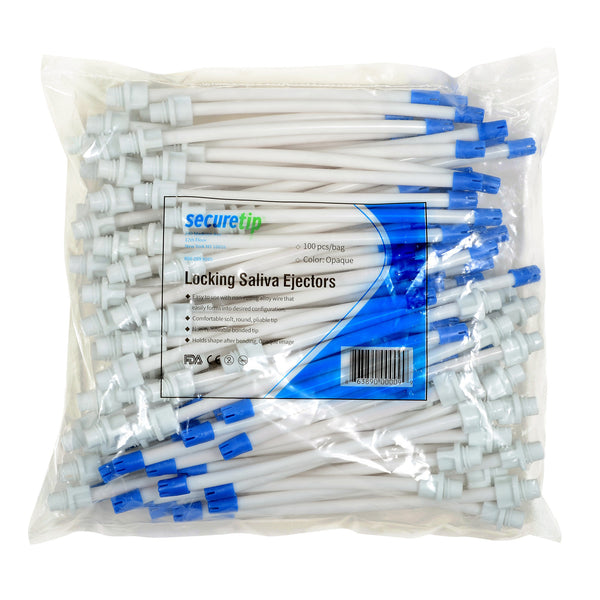 SecureTip Opaque The Locking Saliva Ejector Bag of 100